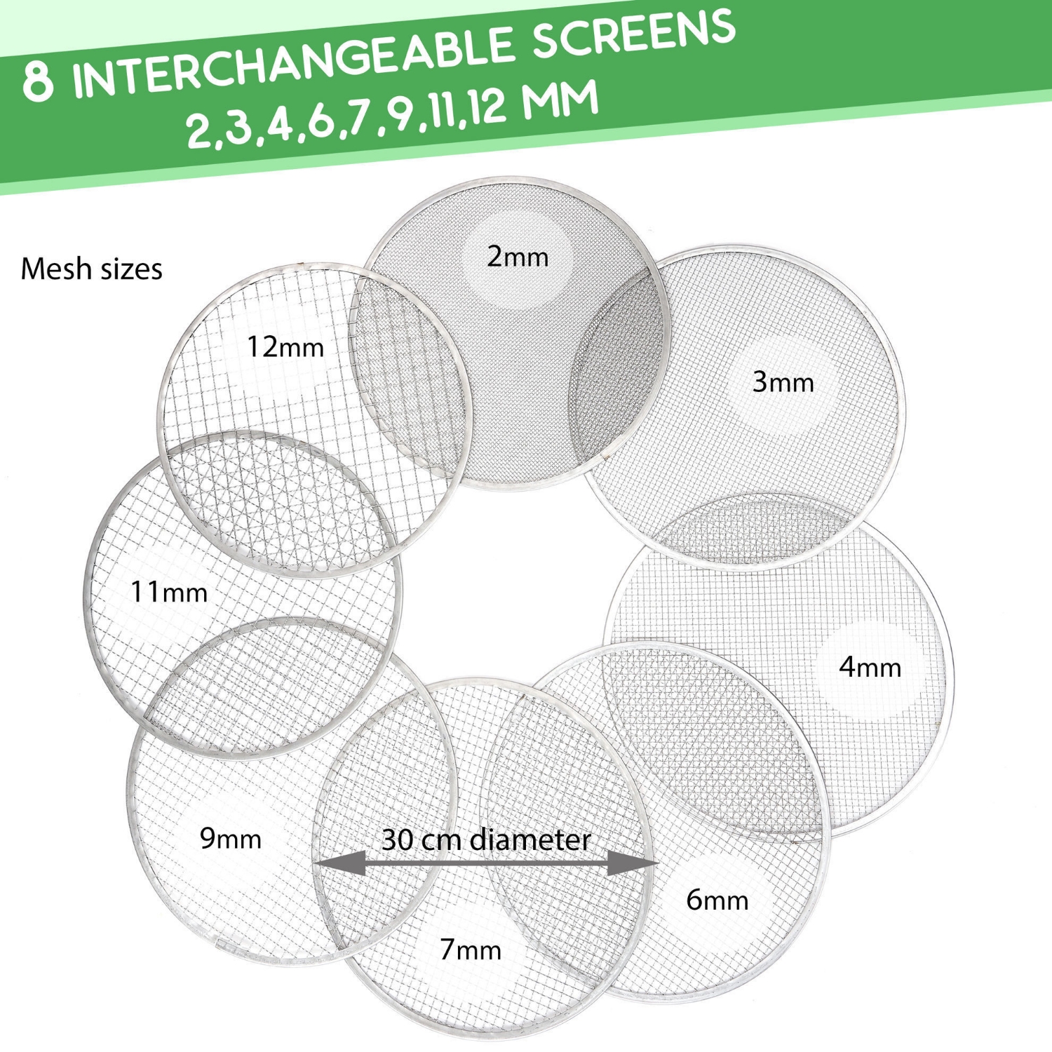 Practicool. Practicool Garden Potting Mix Sieve - Stainless Steel ...