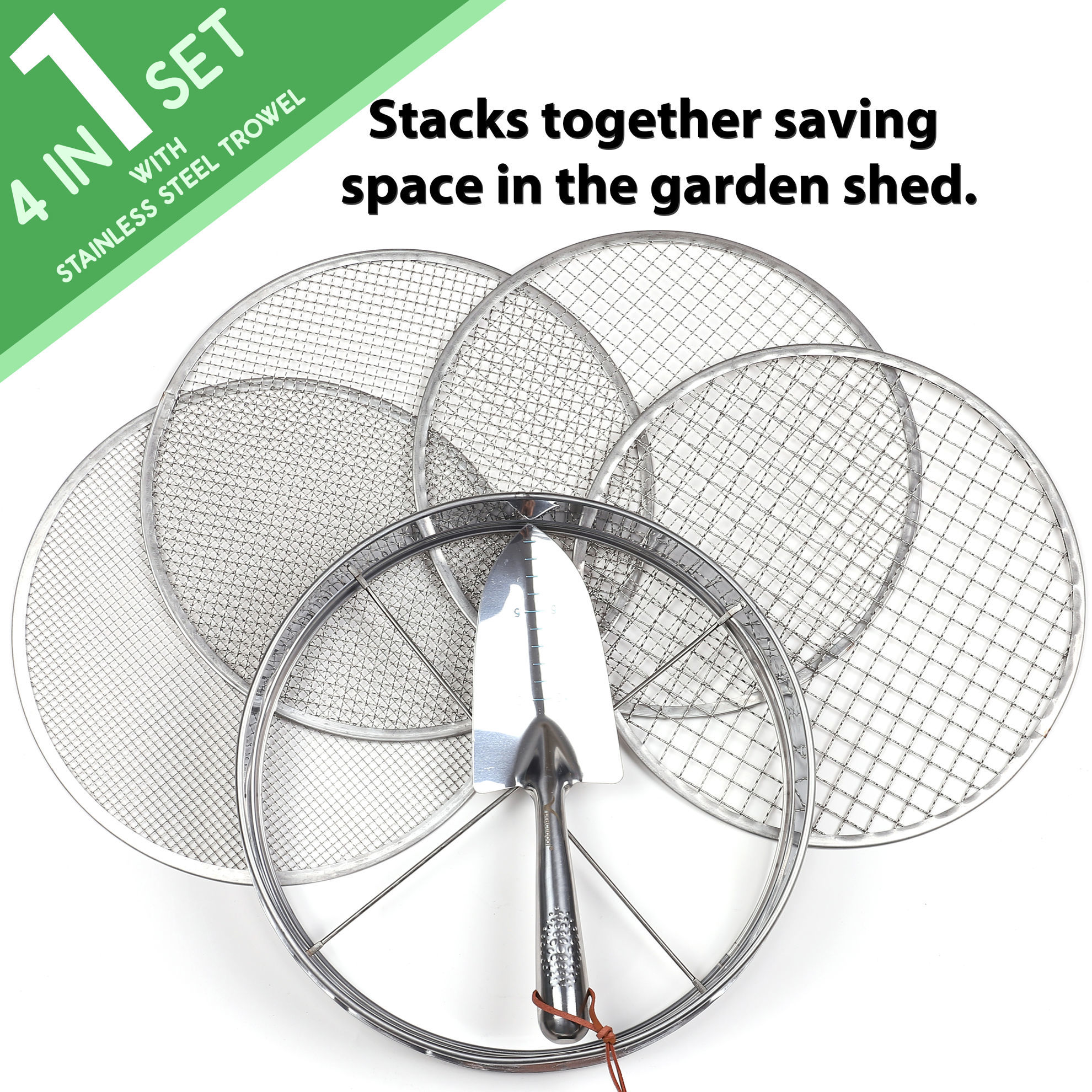 Practicool. Practicool Stainless Steel Garden Potting Sieve/Riddle ...