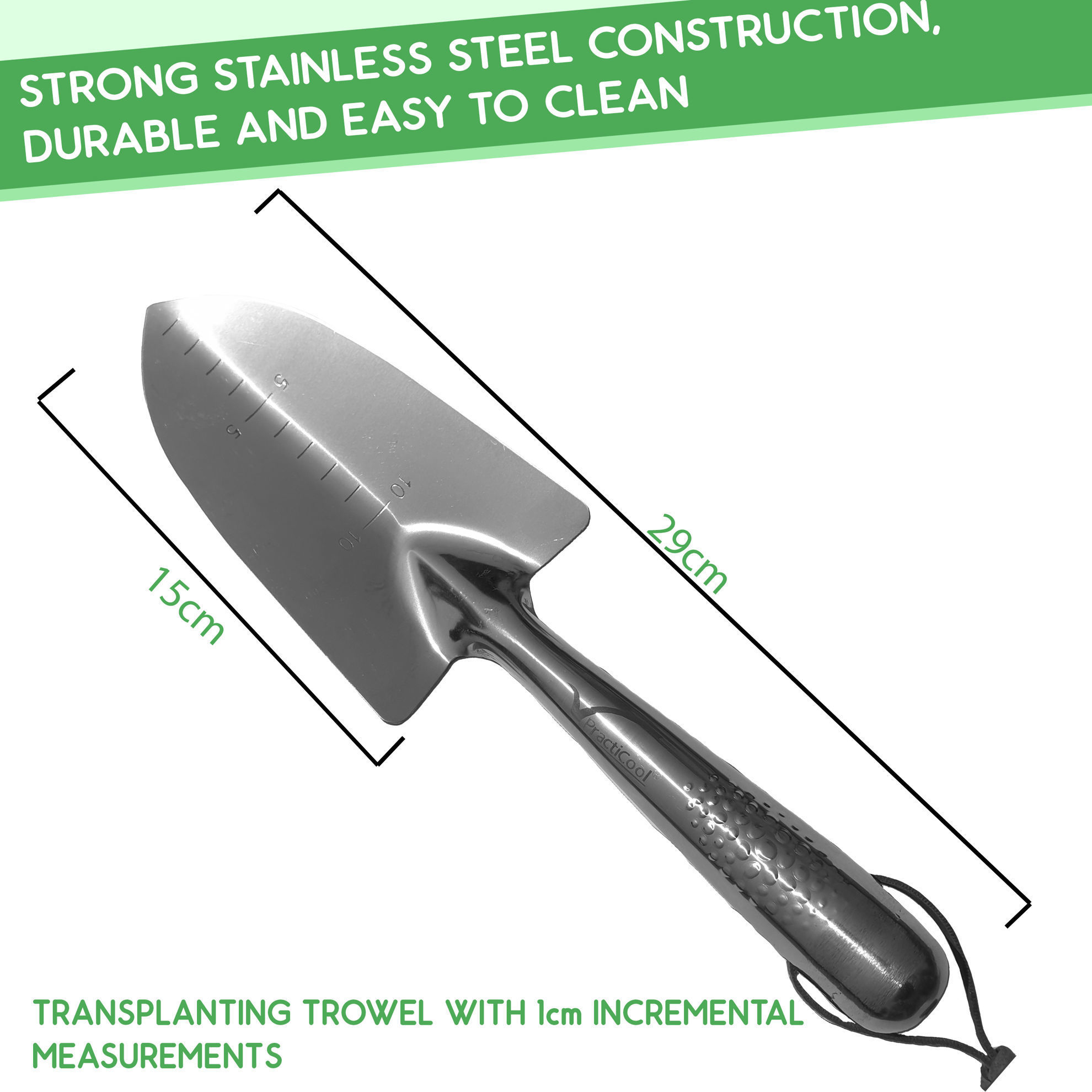 Practicool. Practicool Garden Hand Transplanter Trowel Hand Spade